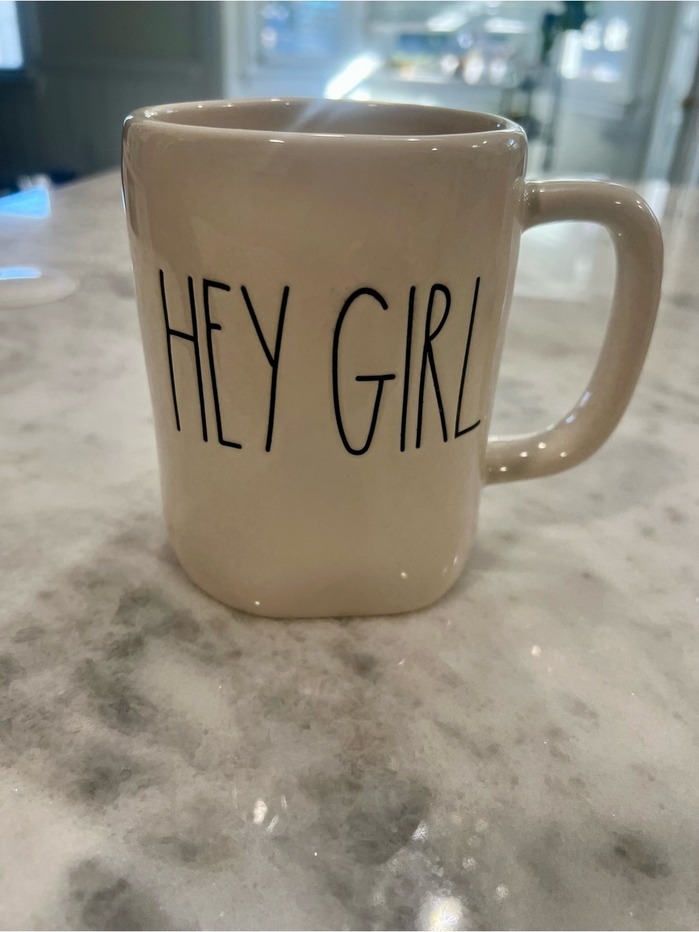 Rae Dunn “Hey Girl” Cream Ceramic Mug